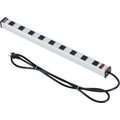 Global Equipment Power Strip, 9 Outlets, 15A, 25"L, 6' Cord LTS-25-9-6FT